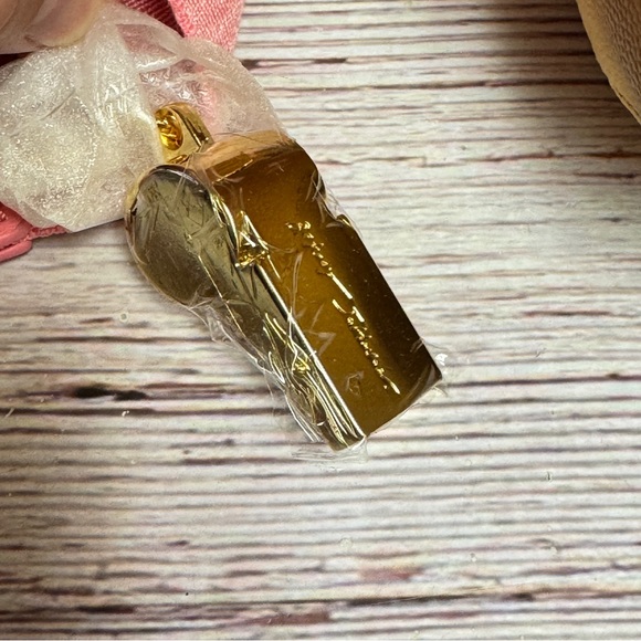 ๐ Betsey Johnson Game Day Football Shaped Crossbody Bag w/ Charm & Whistle - Picture 5 of 6